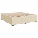 Giroletto a Molle con Materasso Crema 180x200 cm in Tessuto