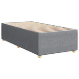 Giroletto a Molle con Materasso Grigio Chiaro 90x190 cm Tessuto