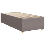Giroletto a Molle con Materasso Tortora 100x200 cm in Tessuto