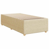 Giroletto a Molle con Materasso Crema 100x200 cm in Tessuto