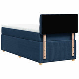 Giroletto a Molle con Materasso Blu 100x200 cm in Tessuto
