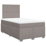 Giroletto a Molle con Materasso Tortora 120x190 cm in Tessuto