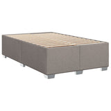 Giroletto a Molle con Materasso Tortora 120x190 cm in Tessuto