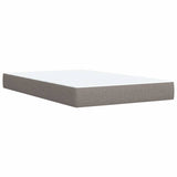 Giroletto a Molle con Materasso Tortora 120x190 cm in Tessuto