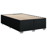 Giroletto a Molle con Materasso Nero 120x200 cm in Tessuto