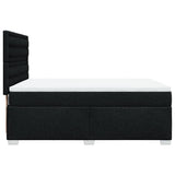 Giroletto a Molle con Materasso Nero 140x190 cm in Tessuto