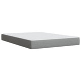 Giroletto a Molle con Materasso Grigio Chiaro 160x200cm Tessuto