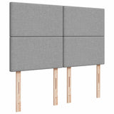 Giroletto a Molle con Materasso Grigio Chiaro 160x200cm Tessuto