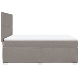 Giroletto a Molle con Materasso Tortora 160x200 cm in Tessuto