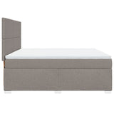 Giroletto a Molle con Materasso Tortora 180x200 cm in Tessuto