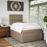 Giroletto a Molle con Materasso Cappuccino 120x200cm Similpelle