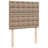 Giroletto a Molle con Materasso Cappuccino 120x200cm Similpelle