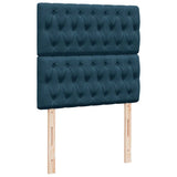 Giroletto a Molle con Materasso Blu 90x190 cm in Velluto