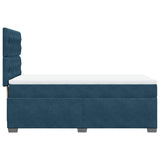 Giroletto a Molle con Materasso Blu 90x190 cm in Velluto