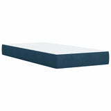 Giroletto a Molle con Materasso Blu 100x200 cm in Velluto