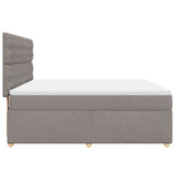 Giroletto a Molle con Materasso Tortora 180x200 cm in Tessuto