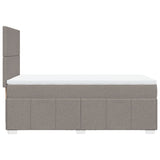 Giroletto a Molle con Materasso Tortora 80x200 cm inTessuto
