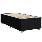 Giroletto a Molle con Materasso Nero 100x200 cm in Tessuto