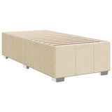 Giroletto a Molle con Materasso Crema 100x200 cm in Tessuto