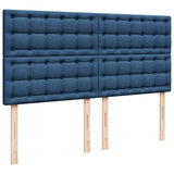 Giroletto a Molle con Materasso Blu 180x200 cm in Tessuto