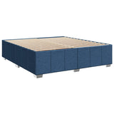 Giroletto a Molle con Materasso Blu 180x200 cm in Tessuto