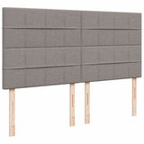 Giroletto a Molle con Materasso Tortora 200x200 cm in Tessuto