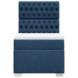 Giroletto a Molle con Materasso Blu 80x200 cm inTessuto