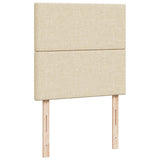 Giroletto a Molle con Materasso Crema 90x190 cm in Tessuto
