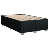 Giroletto a Molle con Materasso Nero 120x200 cm in Tessuto