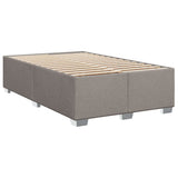 Giroletto a Molle con Materasso Tortora 120x200 cm in Tessuto