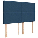 Giroletto a Molle con Materasso Blu 140x200 cm in Tessuto