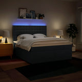 Giroletto a Molle con Materasso Blu 180x200 cm in Tessuto
