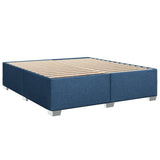 Giroletto a Molle con Materasso Blu 180x200 cm in Tessuto