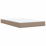 Giroletto a Molle con Materasso Cappuccino 120x200cm Similpelle