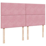 Giroletto a Molle con Materasso Rosa 180x200 cm in Velluto