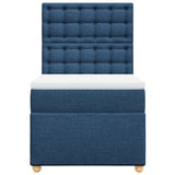 Giroletto a Molle con Materasso Blu 90x200 cm inTessuto