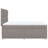 Giroletto a Molle con Materasso Tortora 160x200 cm in Tessuto