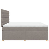 Giroletto a Molle con Materasso Tortora 180x200 cm in Tessuto