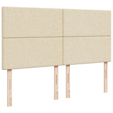 Giroletto a Molle con Materasso Crema 200x200 cm in Tessuto
