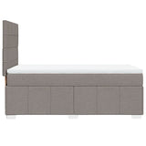 Giroletto a Molle con Materasso Tortora 80x200 cm inTessuto