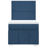 Giroletto a Molle con Materasso Blu 90x200 cm inTessuto