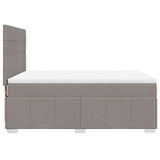 Giroletto a Molle con Materasso Tortora 140x200 cm in Tessuto