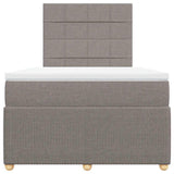 Giroletto a Molle con Materasso Tortora 120x190 cm in Tessuto