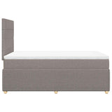 Giroletto a Molle con Materasso Tortora 120x190 cm in Tessuto