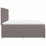 Giroletto a Molle con Materasso Tortora 180x200 cm in Tessuto