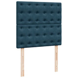Giroletto a Molle con Materasso Blu 90x190 cm in Velluto