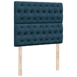 Giroletto a Molle con Materasso Blu 120x190 cm in Velluto
