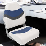 Sedile per Barca con Schienale Alto Pieghevole 44x38x55 cm