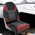Sedile per Barca con Schienale Alto Pieghevole 39x43x58 cm