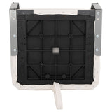 Sedile Barca con Cinghia di Fissaggio Pieghevole 41x36x48 cm